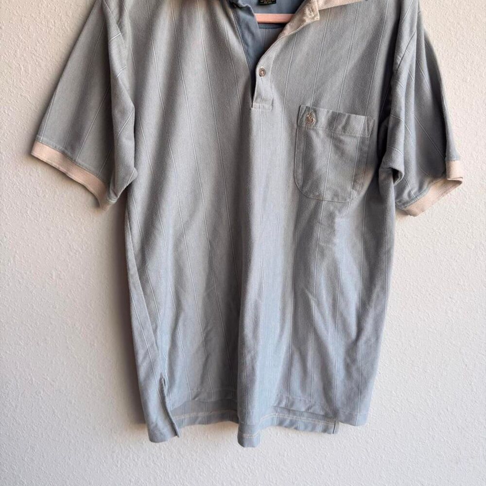 Polo-ralph-lauren Men's Blue and Grey Polo-shirts